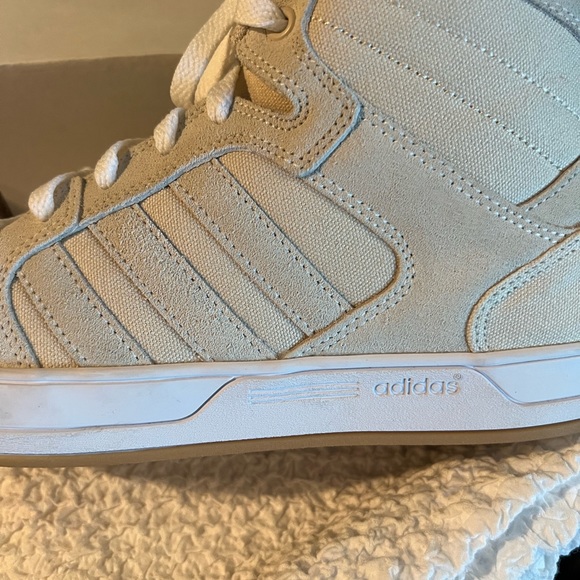 Adidas Hi Top Beige Canvas Sneakers EUC! - Picture 6 of 8